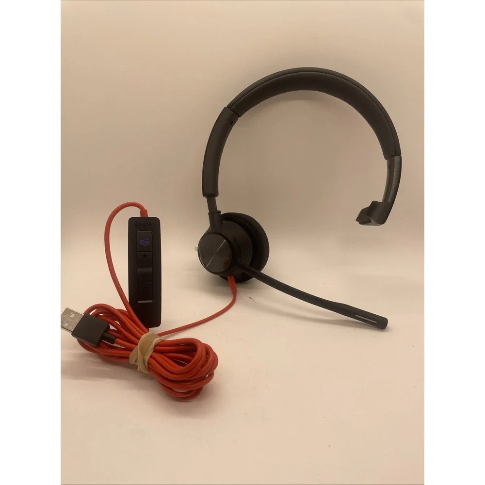 Plantronics Poly Blackwire 3310 On-Ear Headset BW3310 USB-A                (S12)